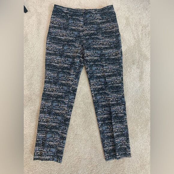 Akris Punto Franca Twilight City Print Ankle Pants Sz 8 - Picture 3 of 13